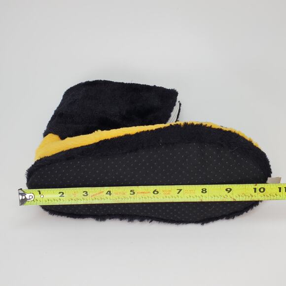 Pittsburgh Steelers High Ankle Front Zip Slippers Size Large Black Gold Foco - Picture 10 of 10